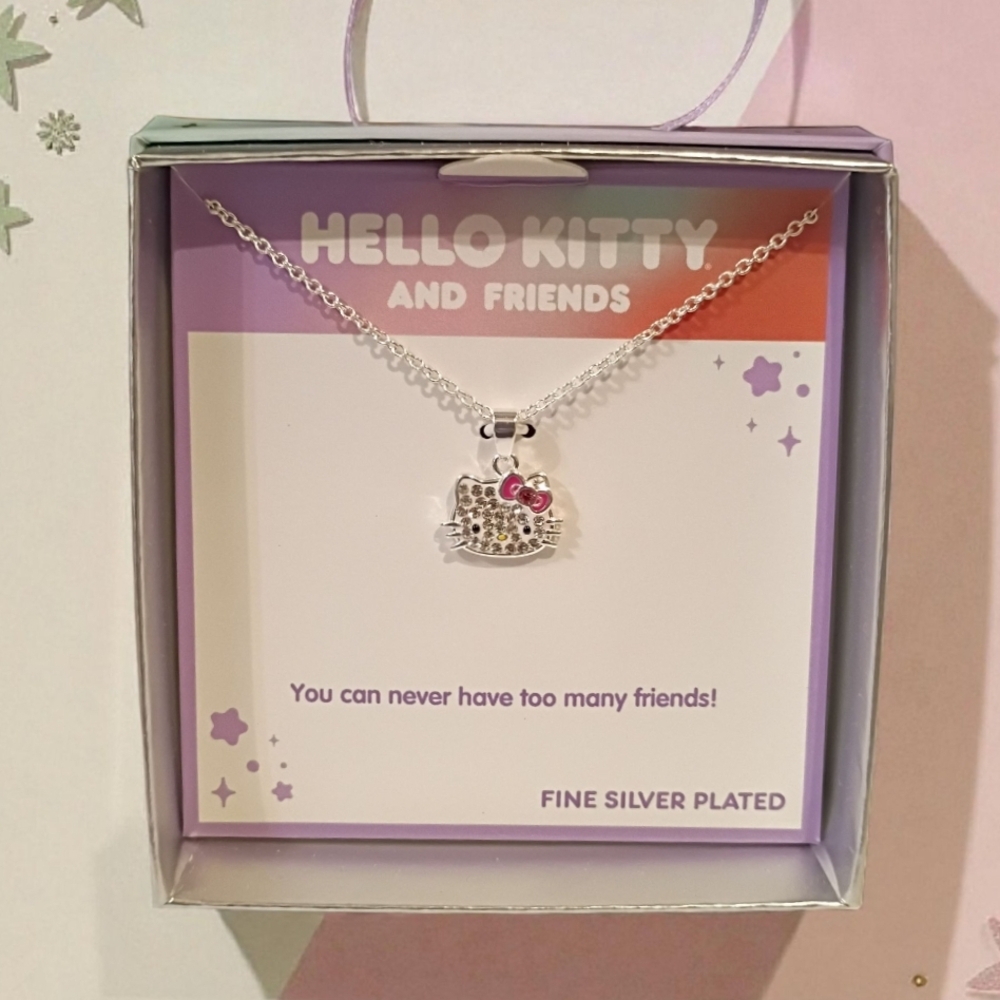Hello Kitty fine plated silver necklace